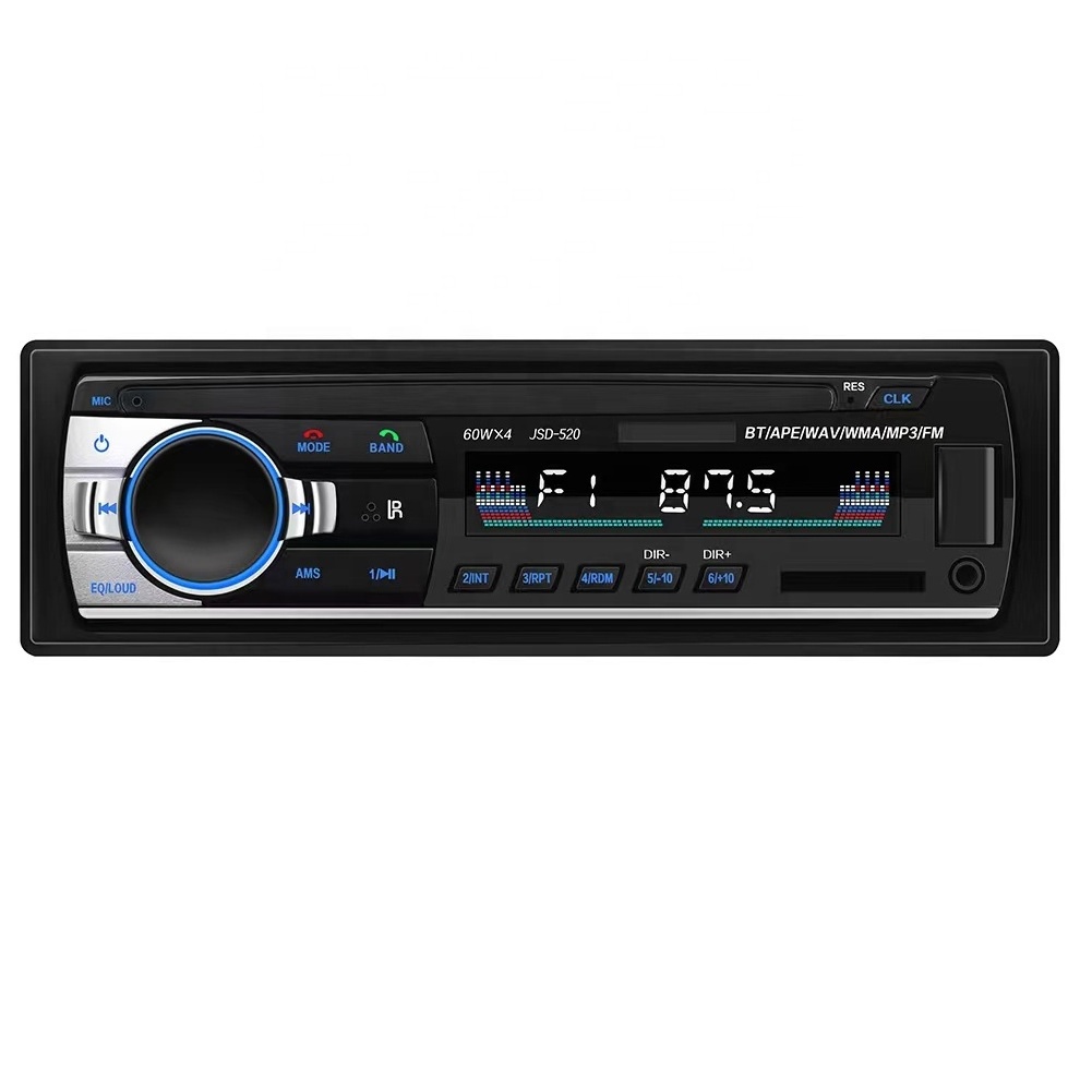 Car Mp3 Player 1Din Car Stereo Autoradio Car Radio 12v In dash Fm Aux In Receiver Sd Usb With Bt Mp3 Jsd-520