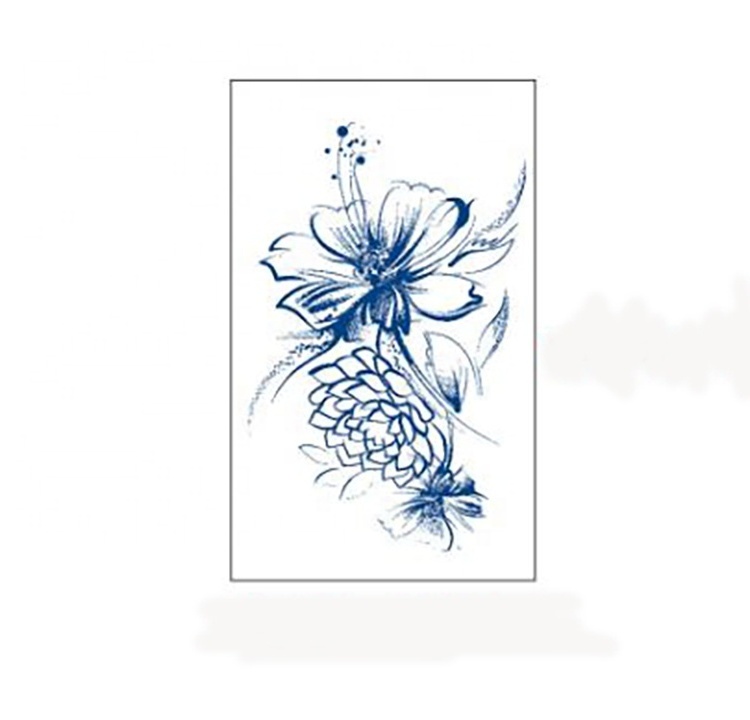 Free Samples Long Lasting Gardenia Ink Semi Permanent Temporary Tattoo Sticker