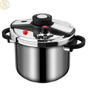 OEM factory high quality 6L large capacity thickened 304 stainless steel explosion proof pressure cooker for home kitchen cookin