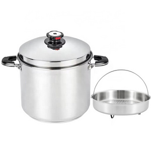 Stainless steel 304 stockpot with steamer rack soup pot with vapor plate