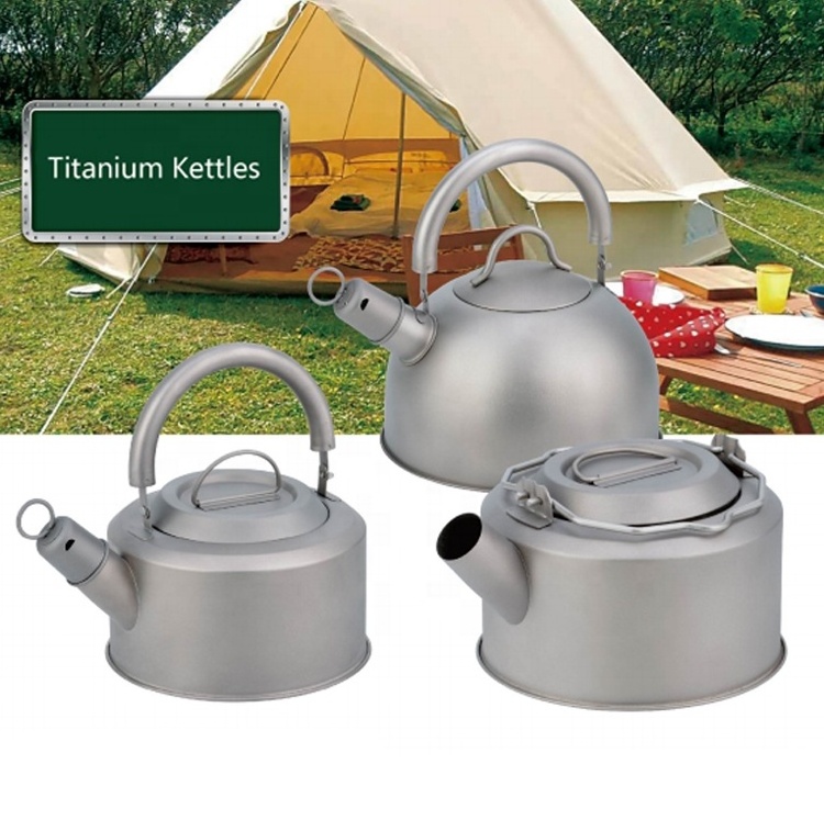 OEM Factory pure titanium outdoor kettle camping cookware supplies for Outdoor Barbecue