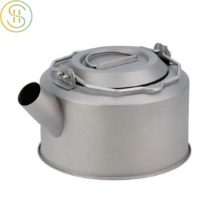 OEM Factory pure titanium outdoor kettle camping cookware supplies for Outdoor Barbecue