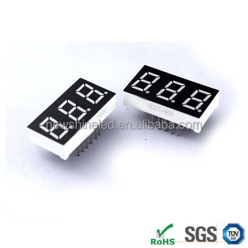 Red 7 segment led display 0.80 inch led seven segment 3 digital led 7 segment display for restaurant digital menu board