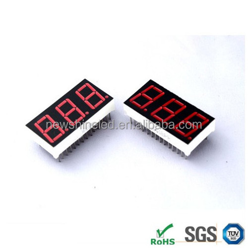 Red 7 segment led display 0.80 inch led seven segment 3 digital led 7 segment display for restaurant digital menu board