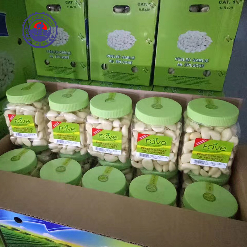 Wholesale Bulk Pickled Garlic 2023 Fresh Peeled Garlic Vacuum Nitrogen Jar Packed Peeled Garlic Cloves