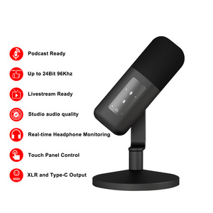 MY MIC PD10 XLR & Type C Input Vocal Dynamic USB Podcast Microphone for Studio Recording Gaming PC Streaming Broadcast Equipment