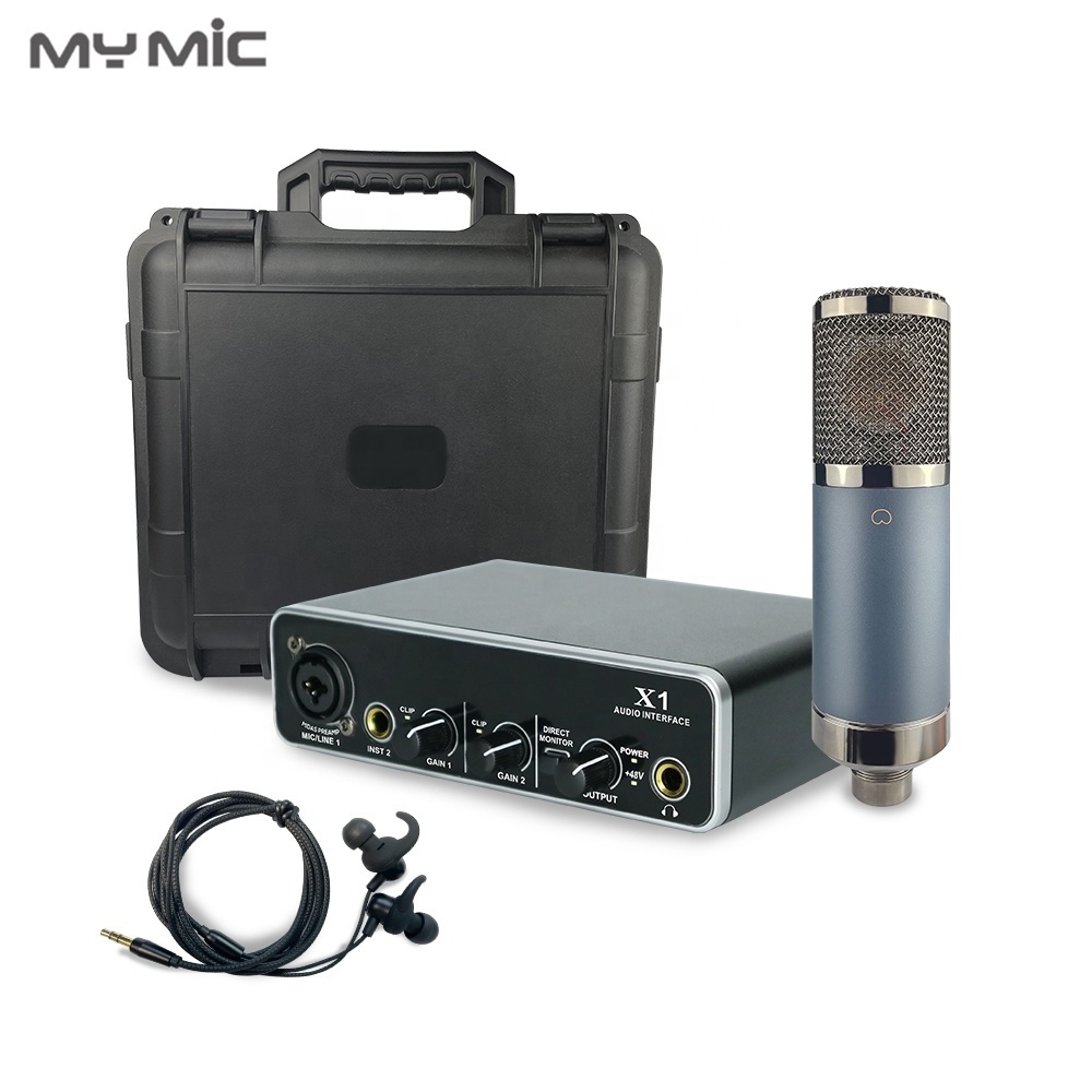 MX21 Good microphones music studio recording equipment professional full set sound card earbuds Accessories for computer laptop