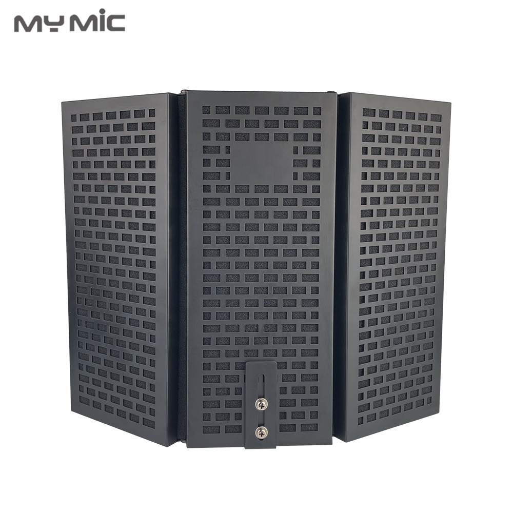 IS03 Factory OEM metal microphone sound isolation shield vocal booth recording soundproof windscreen foam for Studio