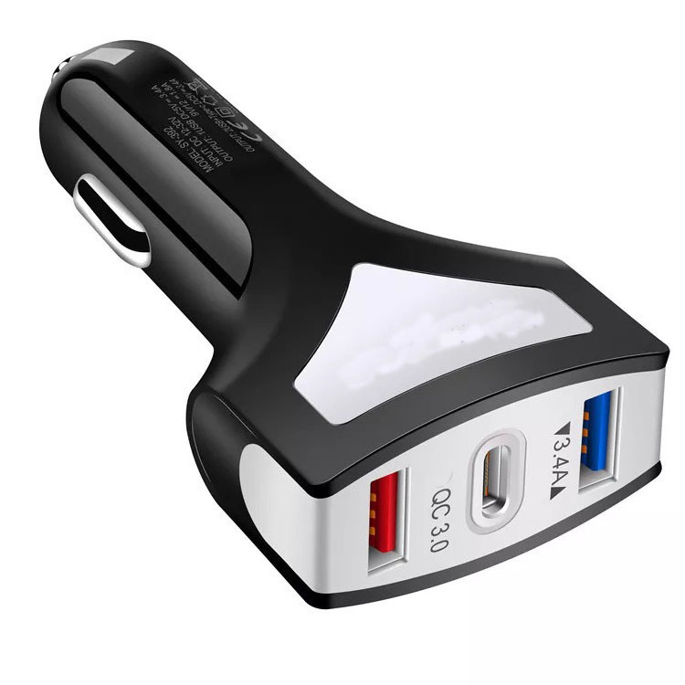 2021 high quality Qc3.0 33W charger Pd car charger fast car charging 2USB suitable for Apple Samsung Huawei