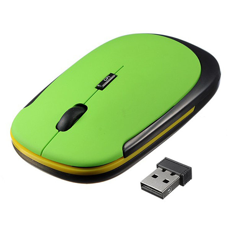 Ultra-thin 3D Mini Wireless Mouse 2.4G optical positioning 4-button mouse 1600DPI for PC laptop gaming tablet