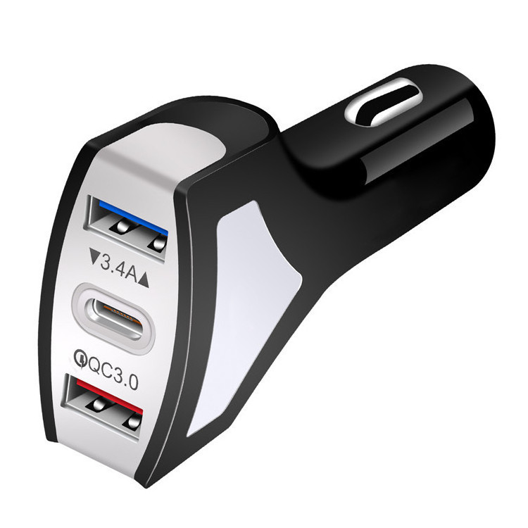 2021 high quality Qc3.0 33W charger Pd car charger fast car charging 2USB suitable for Apple Samsung Huawei