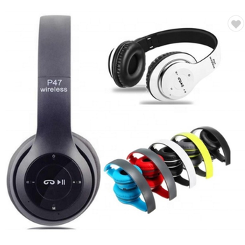 Factory FM Radio promotion Gift Cheap Auriculares Earphone P47 Headset blue tooth Headphone P47 Wireless headphones