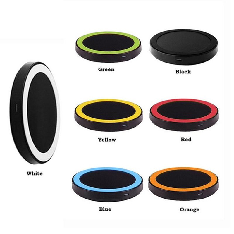 Cheap Portable Wireless Charger MIni Round Charging 5W Gift Free Customized LOGO For Mobile Phone Earphone Smart Watch