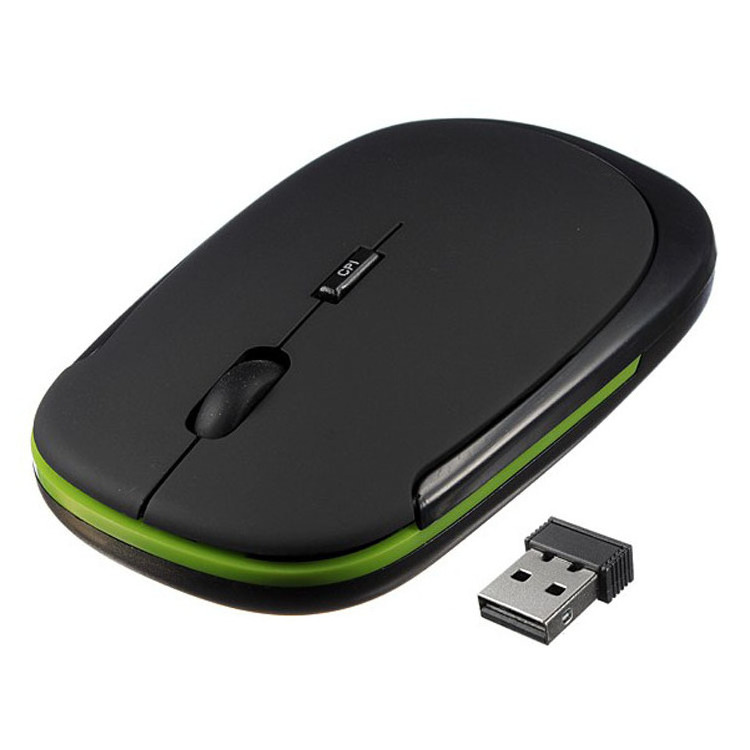 Ultra-thin 3D Mini Wireless Mouse 2.4G optical positioning 4-button mouse 1600DPI for PC laptop gaming tablet