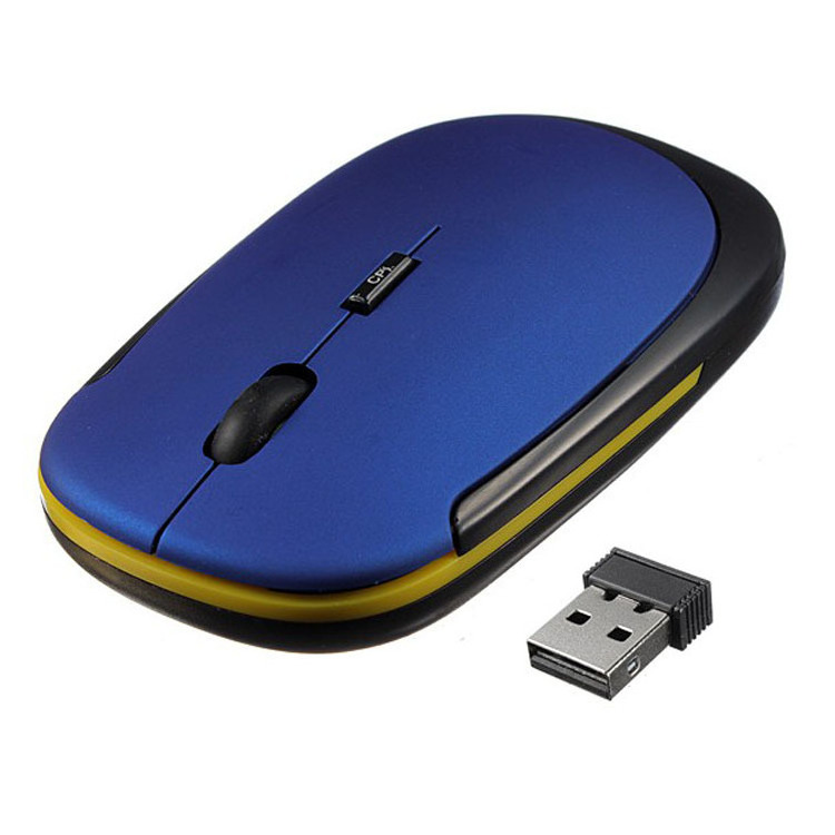 Ultra-thin 3D Mini Wireless Mouse 2.4G optical positioning 4-button mouse 1600DPI for PC laptop gaming tablet