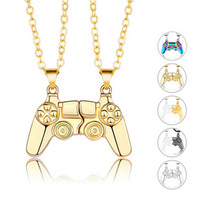 FFN006 Game Controller Matching Necklace for Couples Necklace for His and Hers BFF Friendship Sister Chain Game Lovers Gift