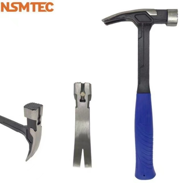 Two Heads Multi-purpose 45# Carbon Steel One-Piece Forged Claw Hammer Sizes