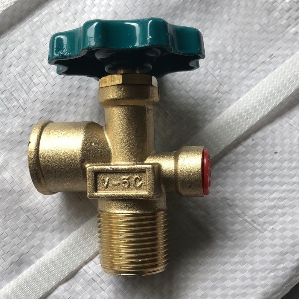 Best Sale Propane Brass Valve Hand wheel V-5c  POL LPG Valve