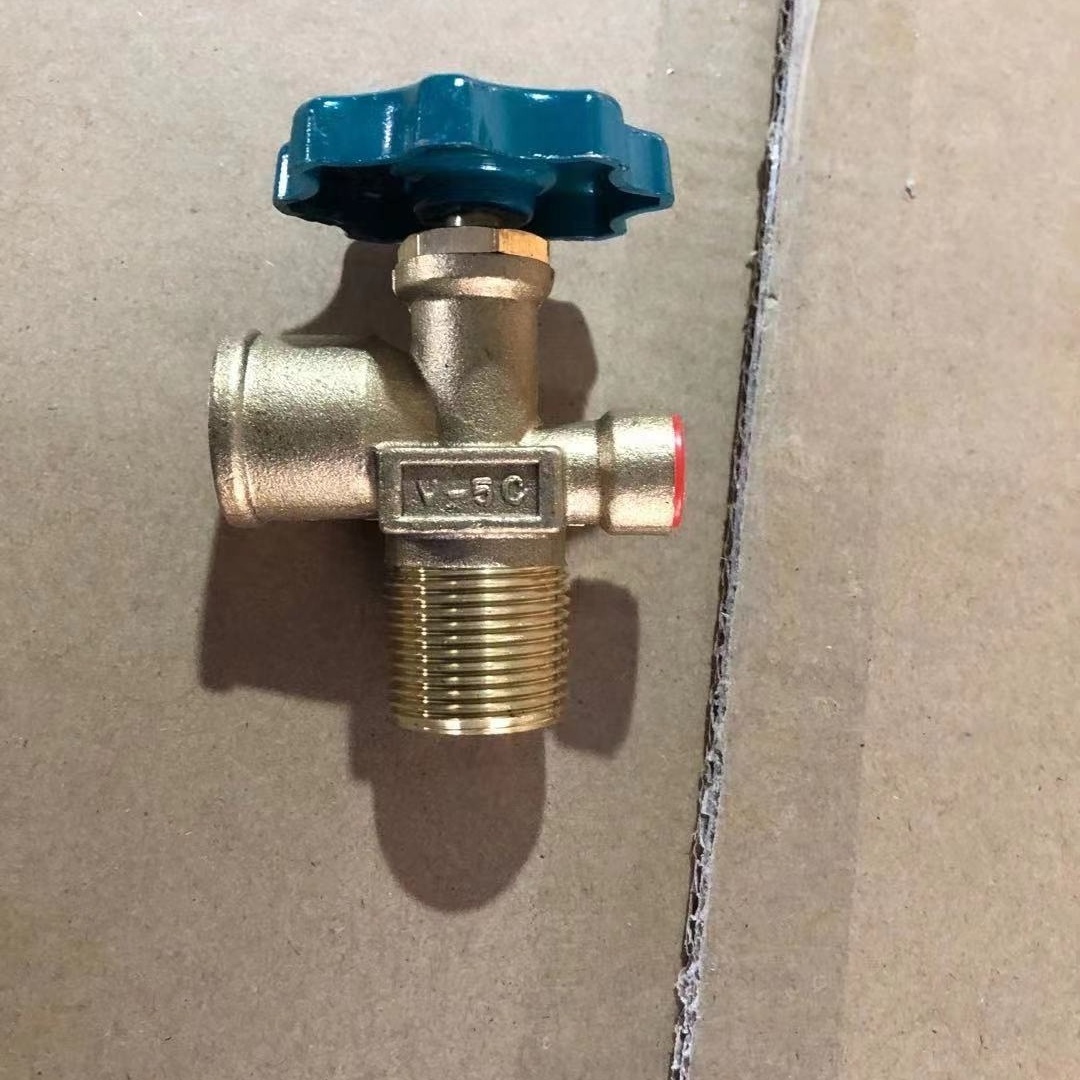 Best Sale Propane Brass Valve Hand wheel V-5c  POL LPG Valve