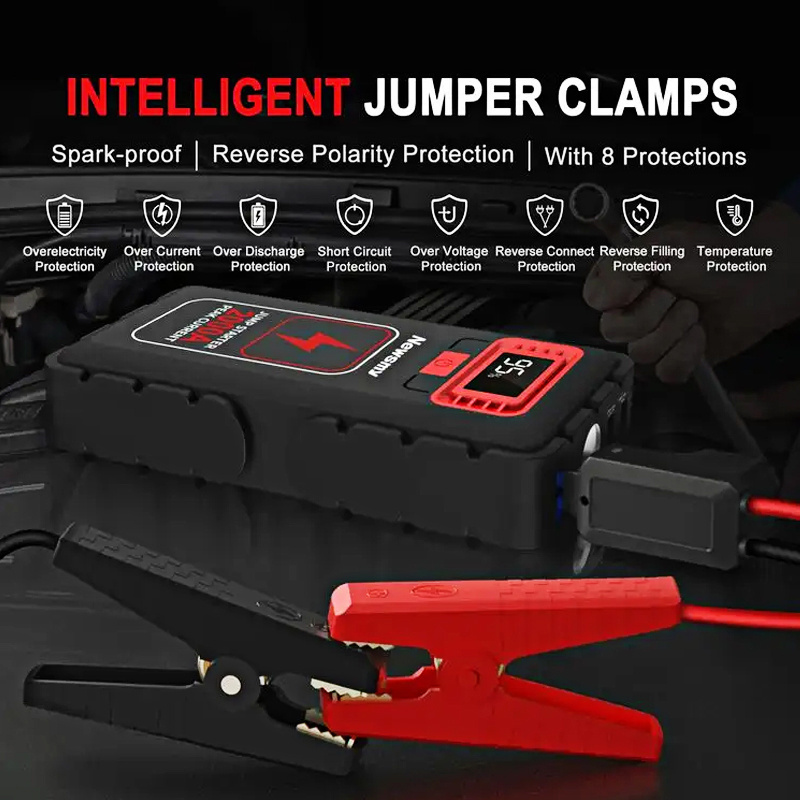 Newsmy OEM 2000A 12V jump booster Emergency Car Battery Portable Vehicle Jump starter for auto