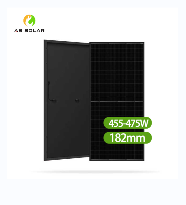 All Black High Efficiency 455 watts Solar Panel panels and accessories full black solar panels