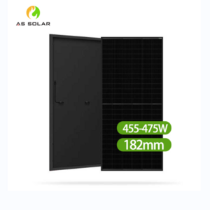 All Black High Efficiency 455 watts Solar Panel panels and accessories full black solar panels