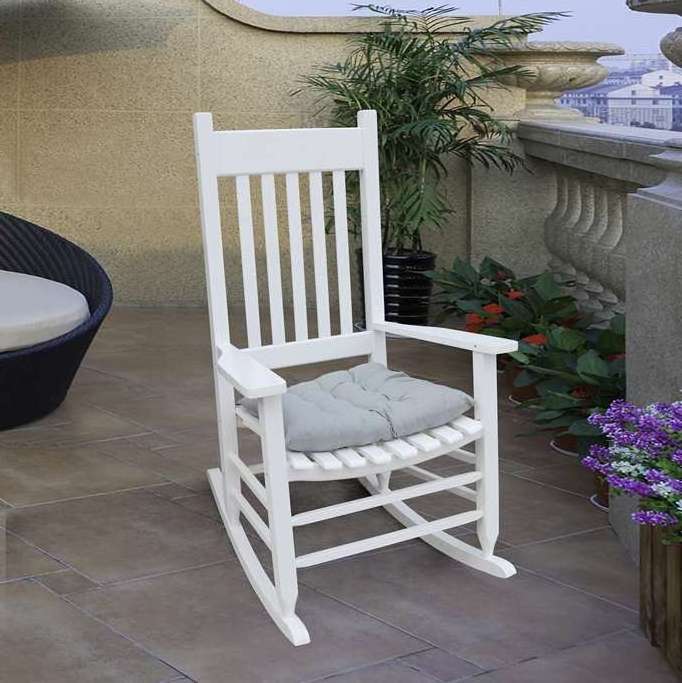 Best Selling Living Room chair wooden rocker chair Outdoor leisure wooden rocking chair for balcony porch