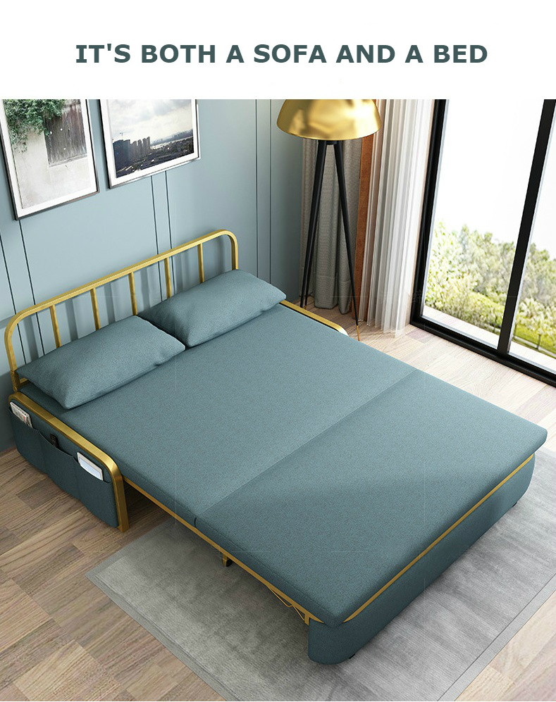 modern multifunctional folding sofa bed convertible living room sofa bed With storage function