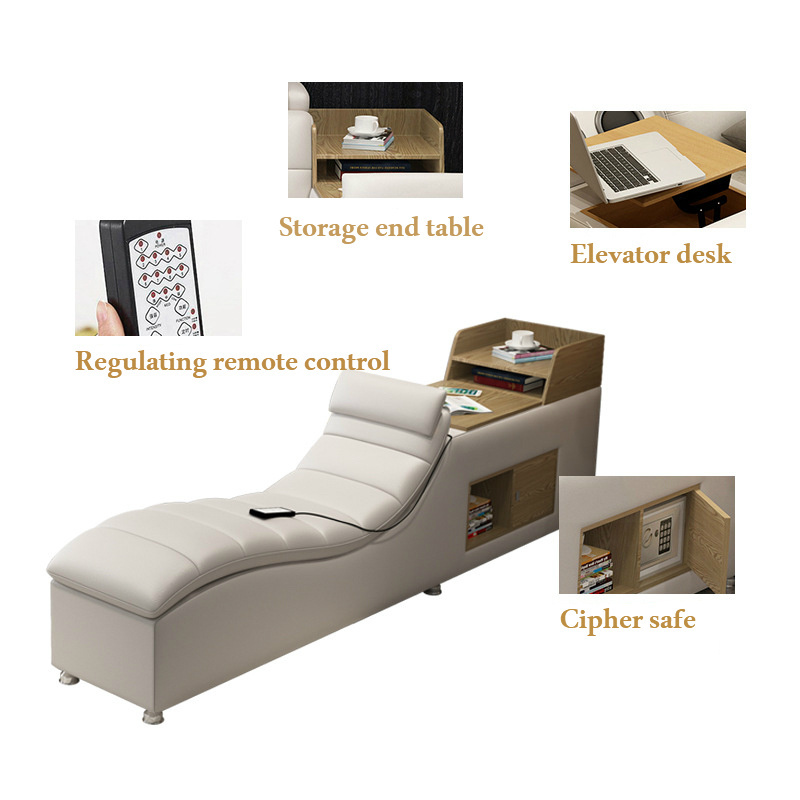 wholesale Modern leather Smart beds Multifunctional bed intelligent bed with massage storage king size