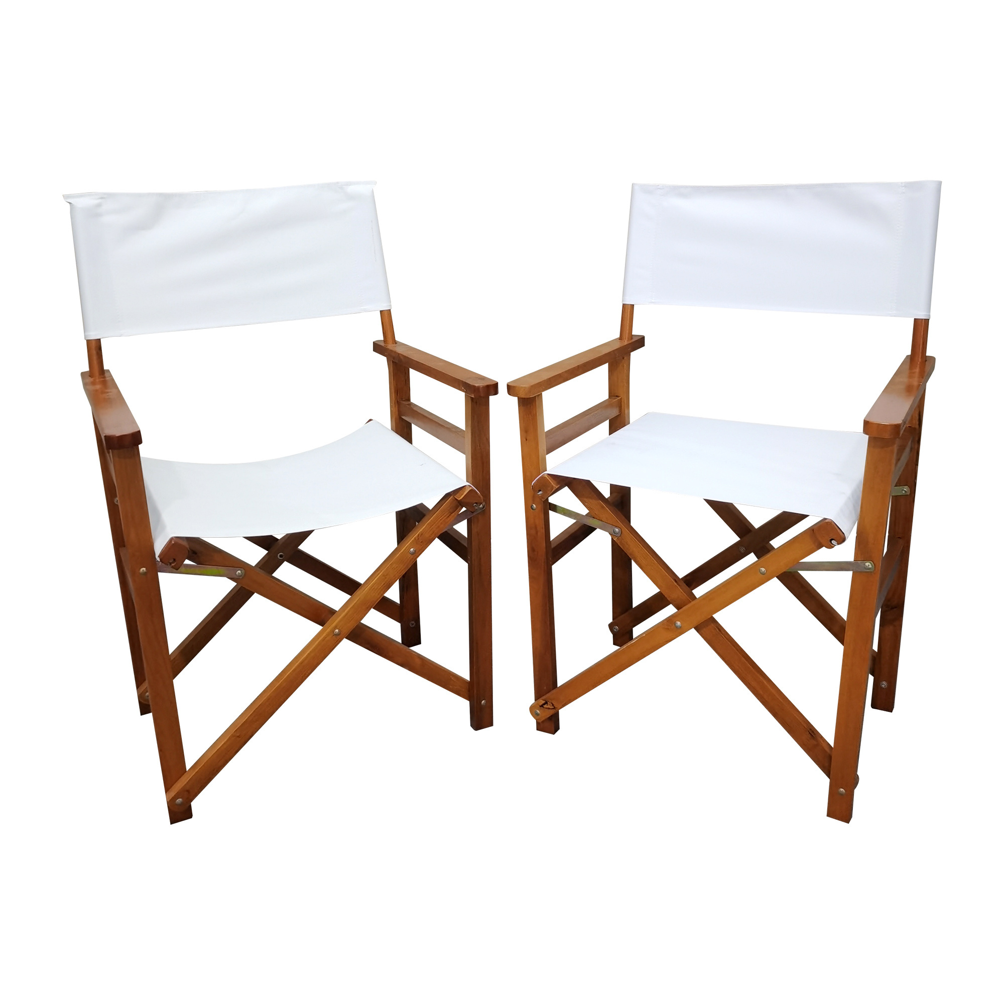 Factory wholesale  dining furniture 2 piece sets wooden foldable outdoor chair with White