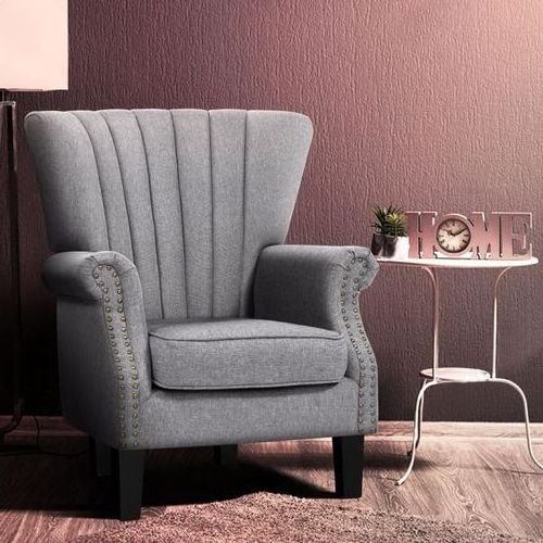 Mid Century Accent Chair Tufted armchair Velvet Lounge wing chair fauteuil salon vintage wingback chair for Living Room Bedroom