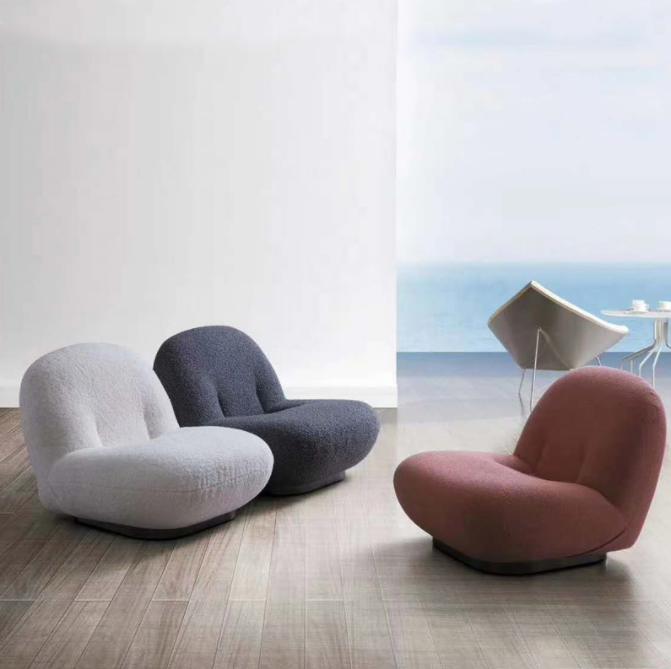 Modern design chair furniture living room white recliner sofa chairs boucle swivel Lounge Chair for living room hotel