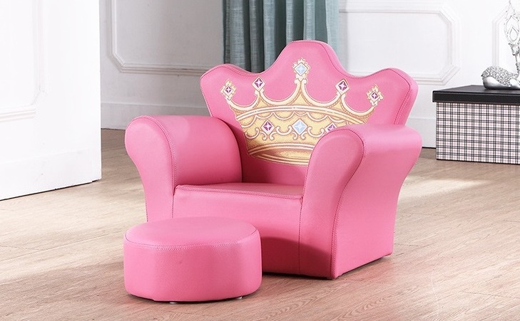 European style good price crown shape comfortable children chairs throne chair princess chairs for kids