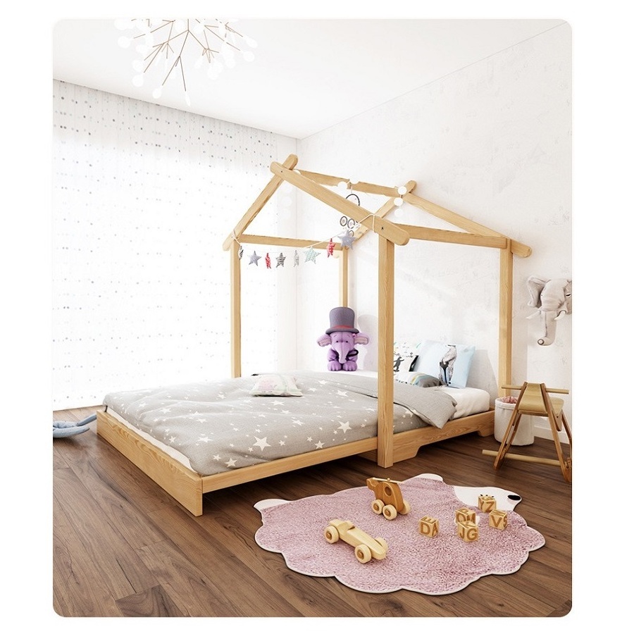 Creative environmental protection children telescopic bed girl princess bed children beds for children's bedroom