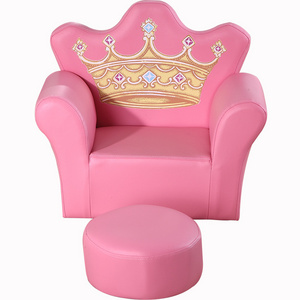 European style good price crown shape comfortable children chairs throne chair princess chairs for kids