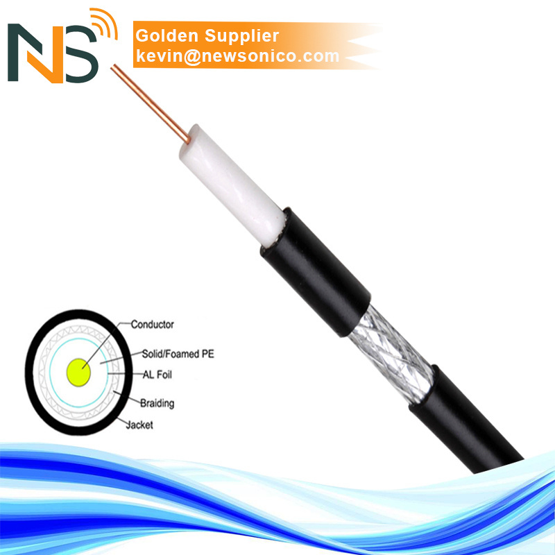 Low Loss High Quality 750HM RG6 Jelly Filled Coaxial Cable RG11 With Jelly Best Price