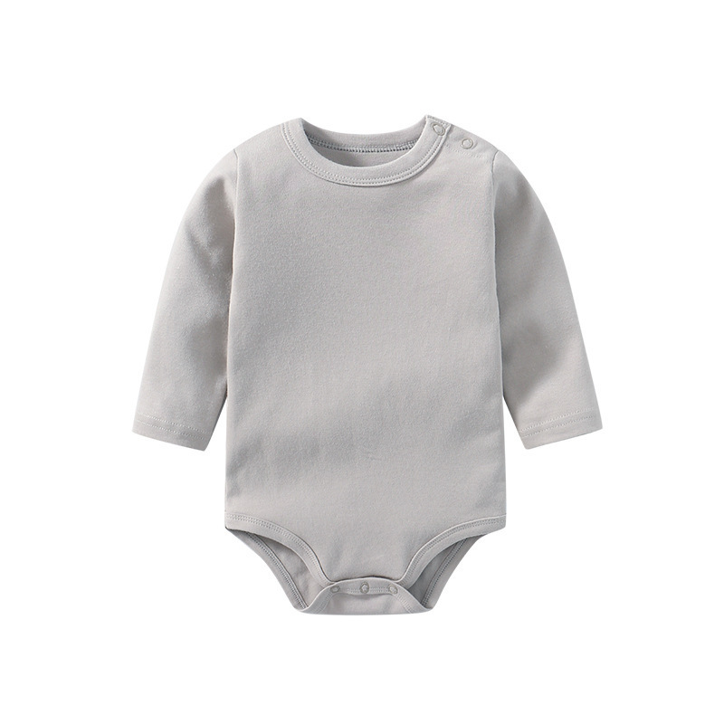 Wholesale Short Sleeve Organic Cotton  Baby  Bodysuit O Neck Snap Crotch Romper Onesie