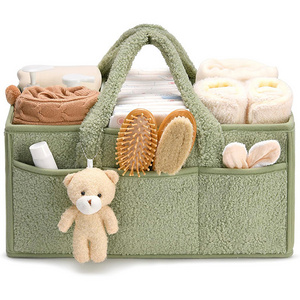 Custom Baby Storage Basket for Diapers and Baby Wipes Price Wholesale Design Baby Diaper Caddy Organizer