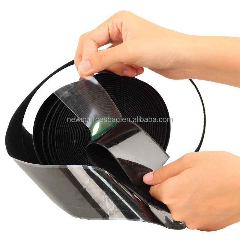 heavy duty adhesive hook and loop tape roll industrial strength easy to cut strips back double side velcroes with glue