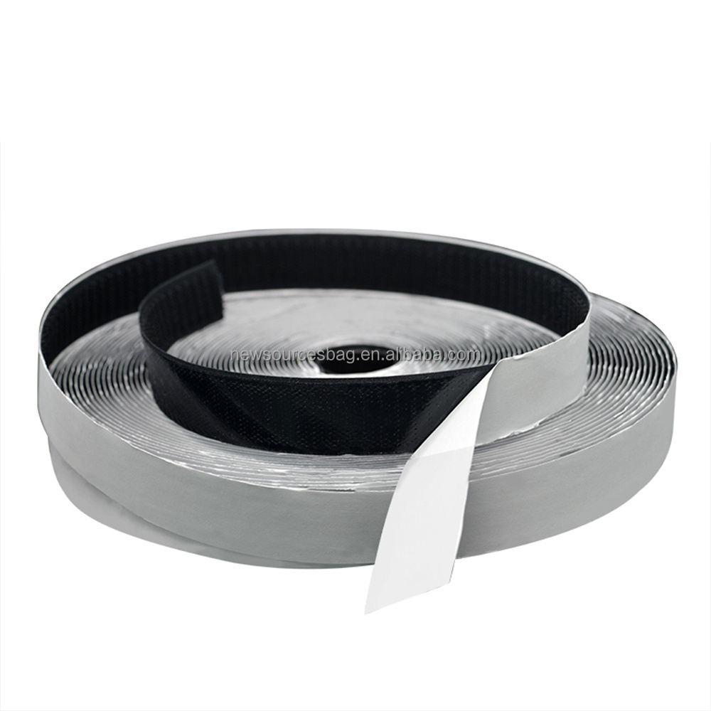 Nylon Tape Roll With Super Sticky Glue self- adhesive hook and loop dots glue dot black velcroes dots adhesive