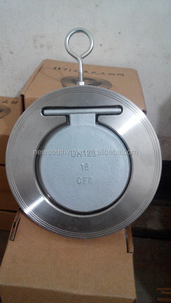 SS316 H74W Spring type wafer single-disc swing check valve