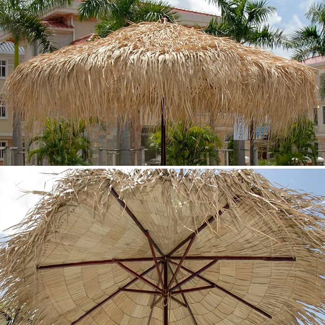 Hot Selling Thatch Cover Beach Umbrella Thatch Umbrella Parasol Garden Sun Hanging Umbrella Use For Resort And More