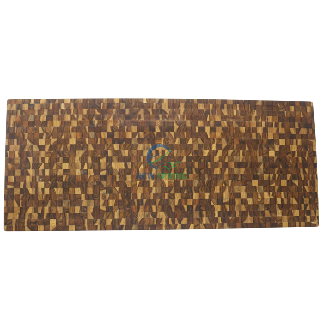 End Grain Teak Wood Counter Top Customized Kitchen CounterTop Thick End Grain CounterTop