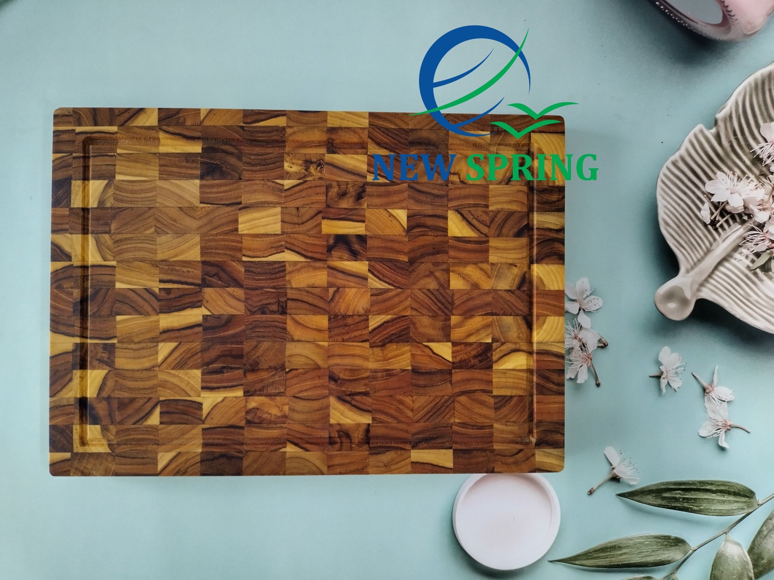 Premium Teak Wood Cutting board 100% Food Grade Material Glue and Oils