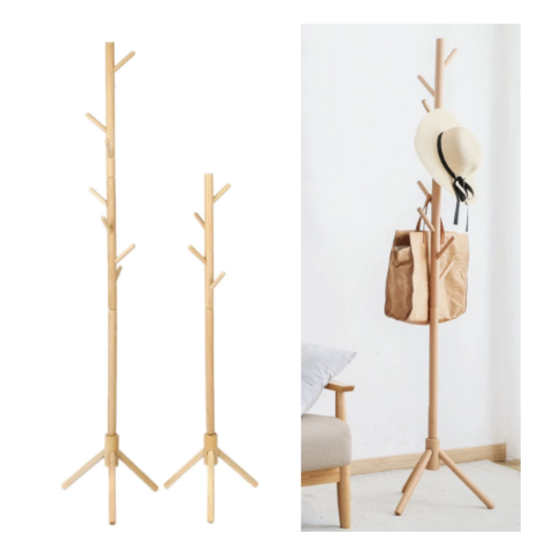 Luxury Design Hanging Solutions For Clothes Coat Bag baby clothes hanger And Hat Wood Stand Cloth Hanger