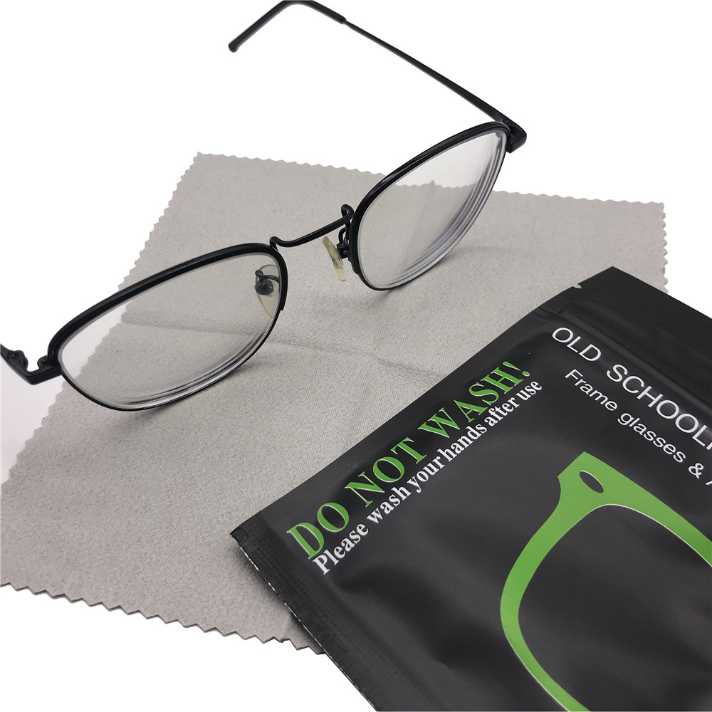 Custom oem reusable microfibre cloth eyeglasses anti fog lens cloth antifog cleaning cloth for glasses