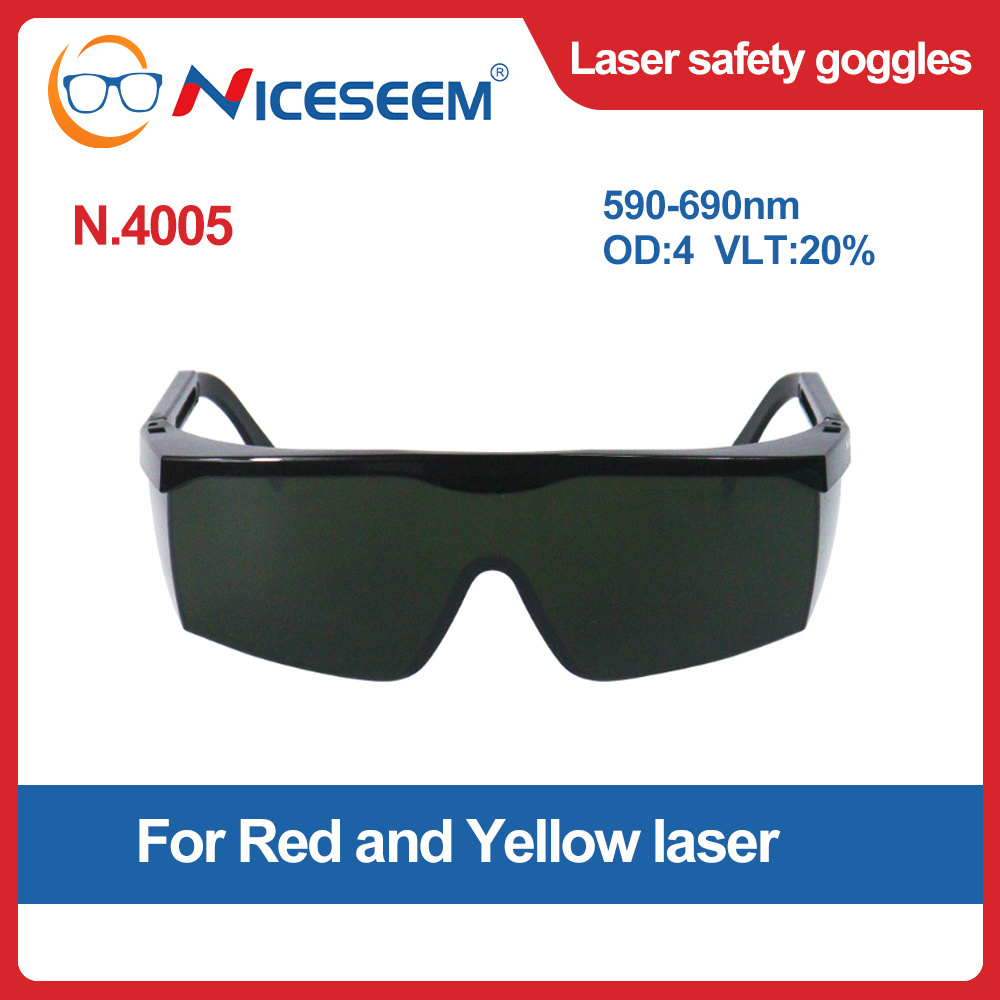 Luxury 590-690nm OD4 ANSI Z87.1 UV Eye Protective Laboratory Safety Glasses Best Construction Anti Fog Laser Work Safety Glasses