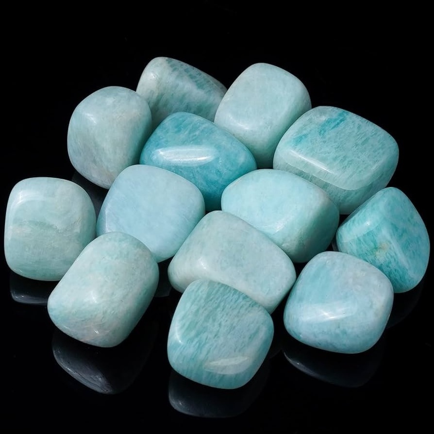 Amazonite Tumbled gemstone for decoration wholesale Buy Online from New Star Agate : Wholesale Gemstone Tumbled