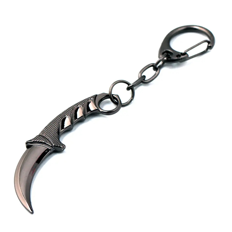 Custom Knife Alloy Model Keychain csgo Keychain Accessories Karambit Keychain