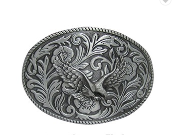 Stainless Steel Golden Head custom design metal Belt Buckle